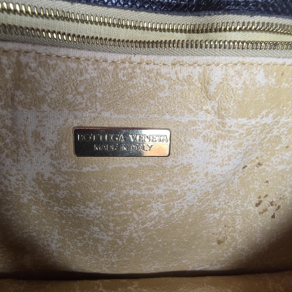 Bottega Veneta Marco Polo Bucket Shoulder Bag Black Leather Gold Hardware Tote - Picture 8 of 10